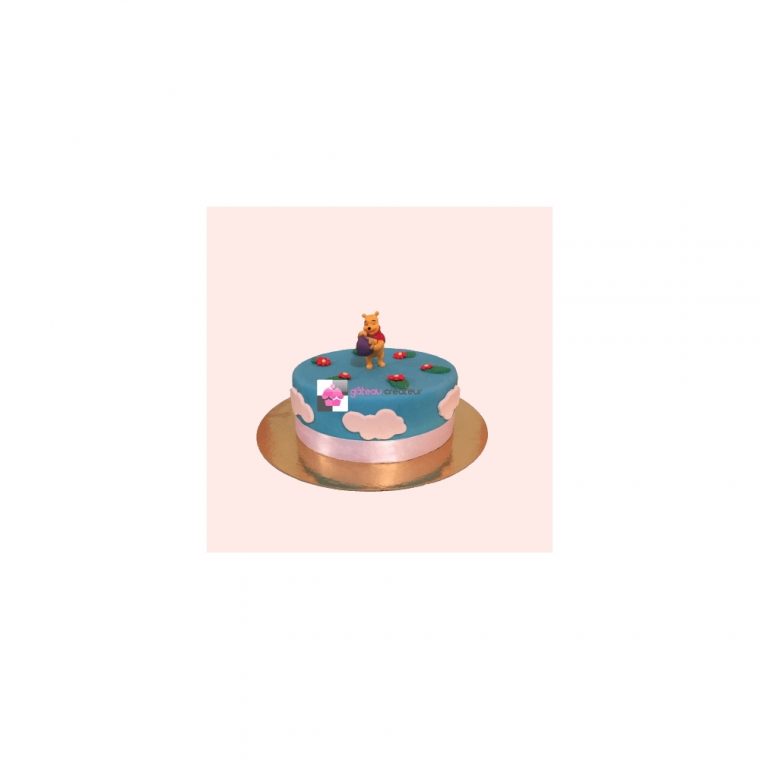 Gâteau D'anniversaire Winnie L'ourson – Fille – Gateaucreateur.fr avec Gateau Anniversaire Winnie L Ourson