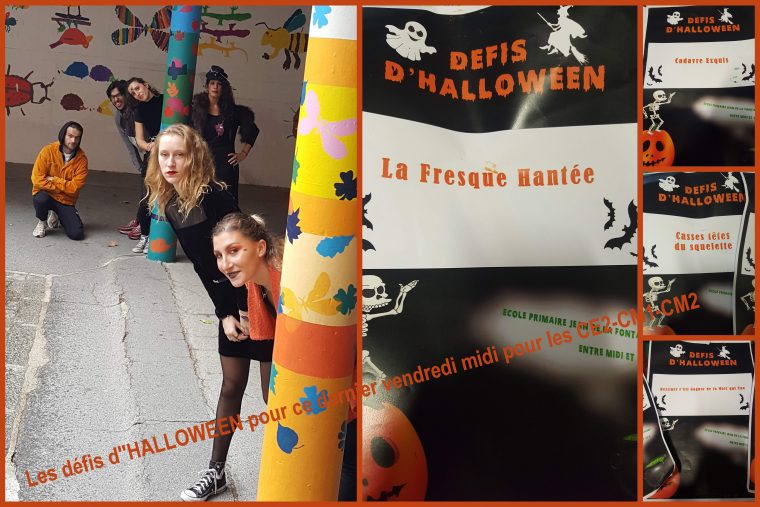 Grand Défi D'halloween: Temps Méridien Ce2-Cm1-Cm2 | Ecole intérieur Halloween Ce2