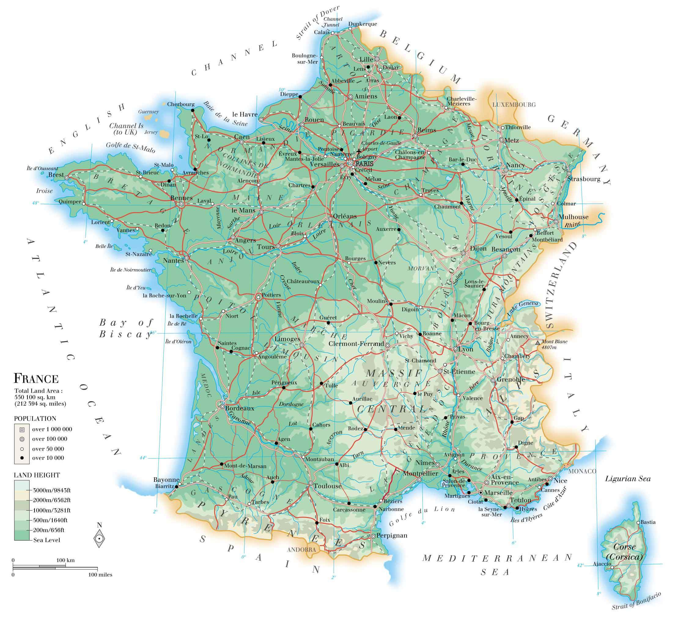 Grande Carte De France A Imprimer | My Blog pour Imprimer Une Carte De France