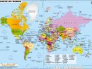 Grande Carte Du Monde pour Carte Europe Avec Capitales