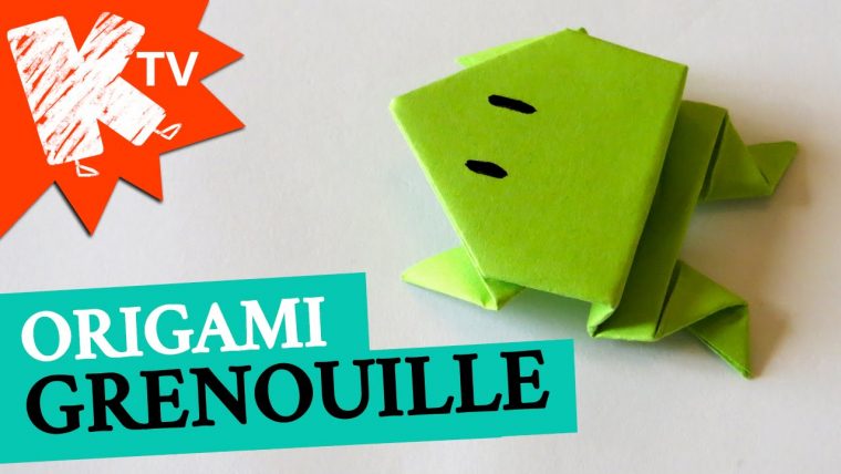 Grenouille En Papier – Origami Facile dedans Origami Facile A Faire En Français