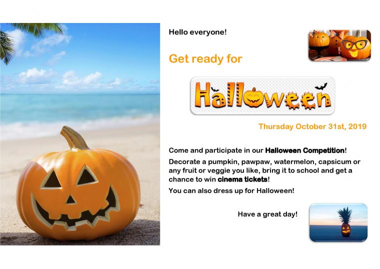 Halloween Competition! – Lycée Français De Port Vila concernant Halloween Ce2