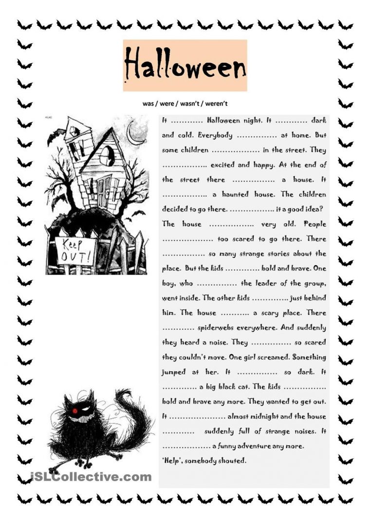 Halloween Was / Were | Anglais Ce2, Éducation, Activités avec Halloween Ce2