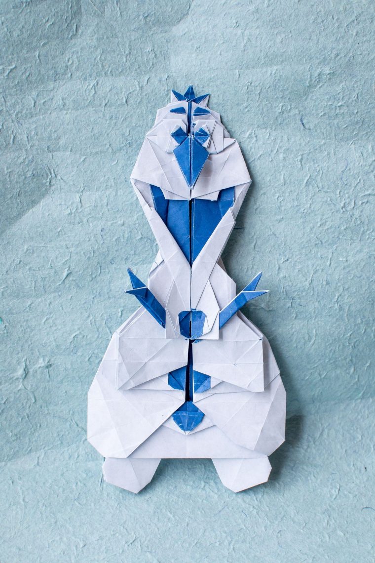 Happy Snowman – Front View | Origami, Seres Mitológicos, Ideias dedans Origami Bonhomme De Neige