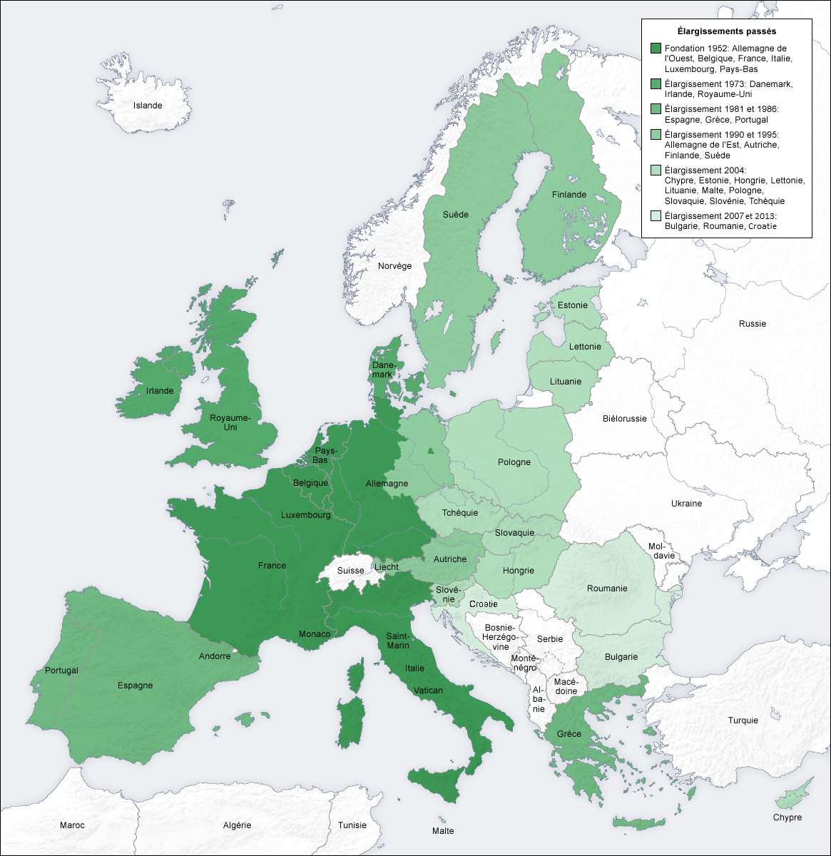 Histoire De L'union Européenne — Wikipédia serapportantà Union Européenne Carte Vierge