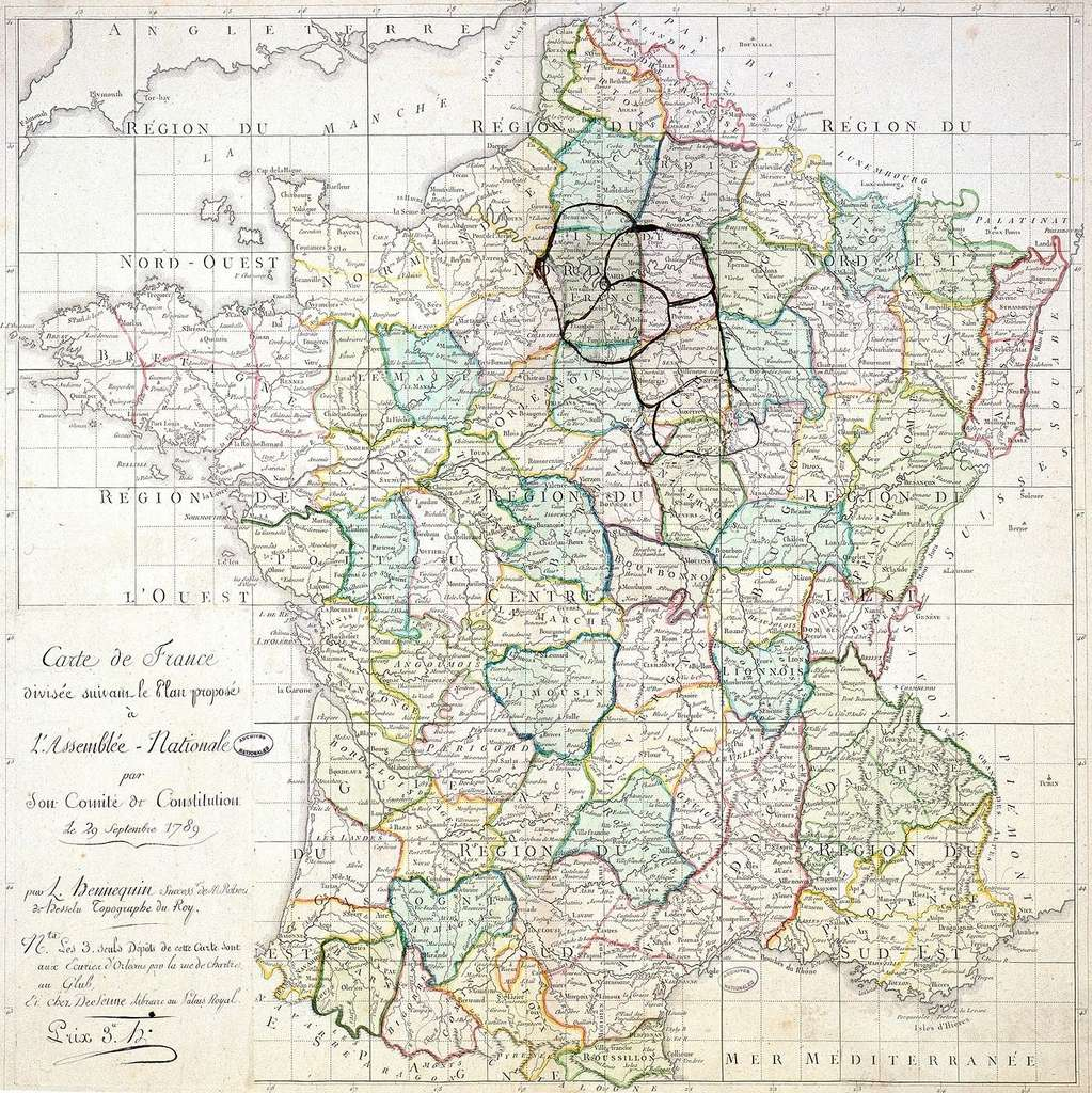 Histoire : La Création Des Départements Français À La Révolution destiné Carte Anciennes Provinces Françaises