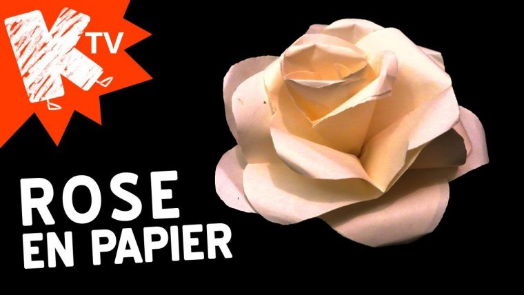 How To Make Easy Paper Rose concernant Origami Rose Facile A Faire