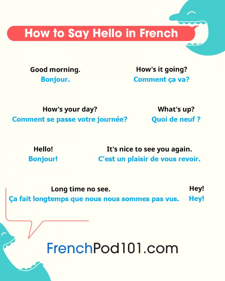How To Say Hello In French: Guide To French Greetings destiné Bonjour Monsieur Comment Ca Va