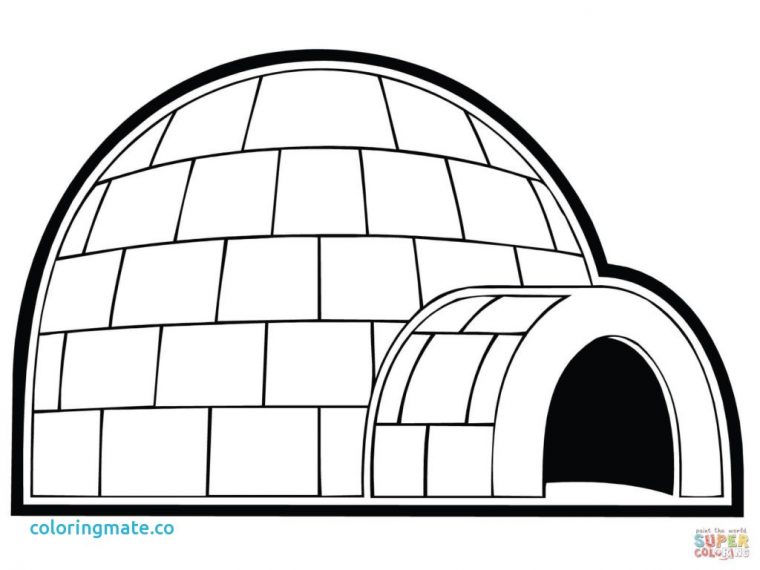 Igloo Coloring Pages Free Coloring Library avec Coloriage Igloo