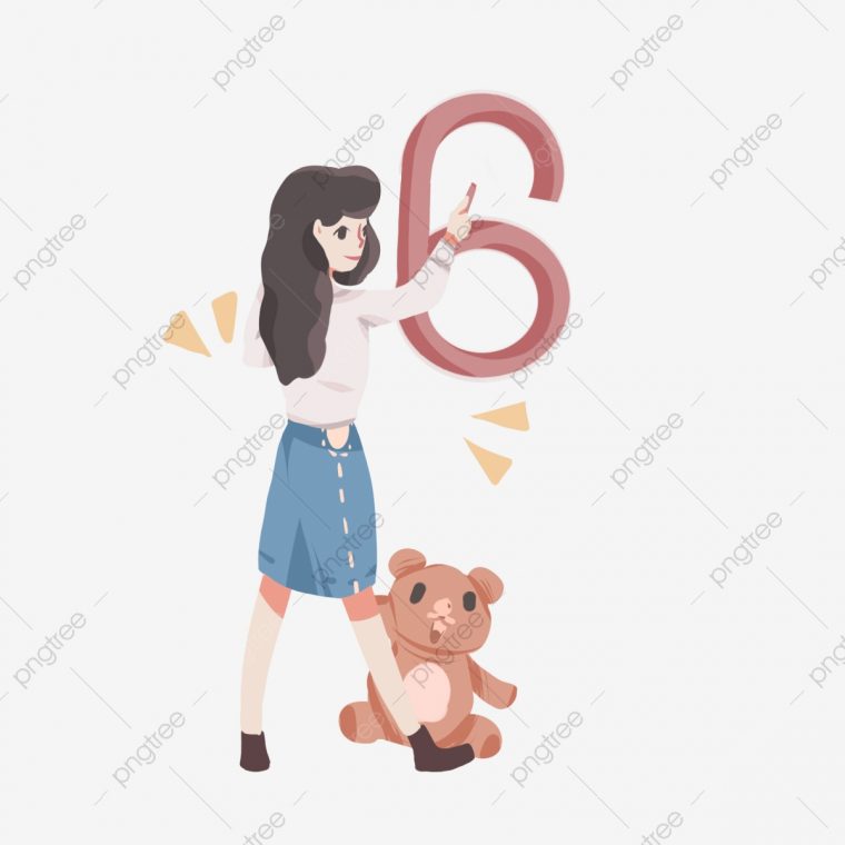 Illustration Du Compte À Rebours Et De La Calligraphie Belle pour Petit Ours Brun Dessin Animé Gratuit