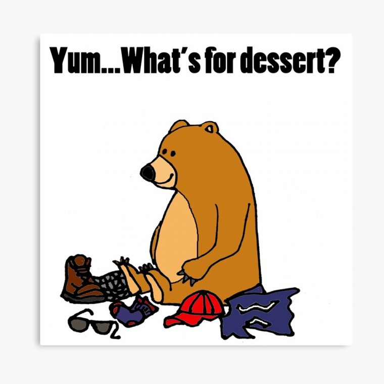 Impression Photo « Ours Brun Drôle Cool A Manqué Le Dessin serapportantà Petit Ours Brun Dessin Animé Gratuit