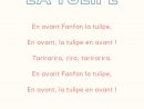 Imprimer La Chanson Fanfan La Tulipe Texte Et Partition encequiconcerne Chanson A Imprimer