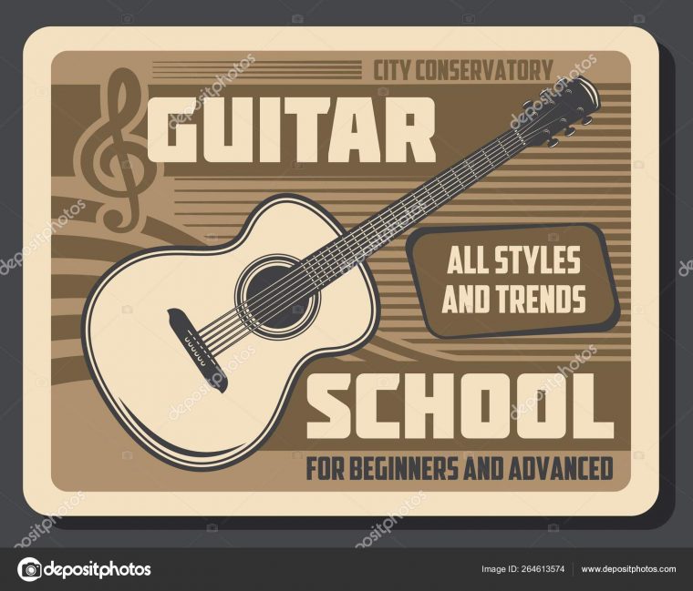 Instruments De Musique, École De Jeu De Guitare — Image avec Jeu D Instruments