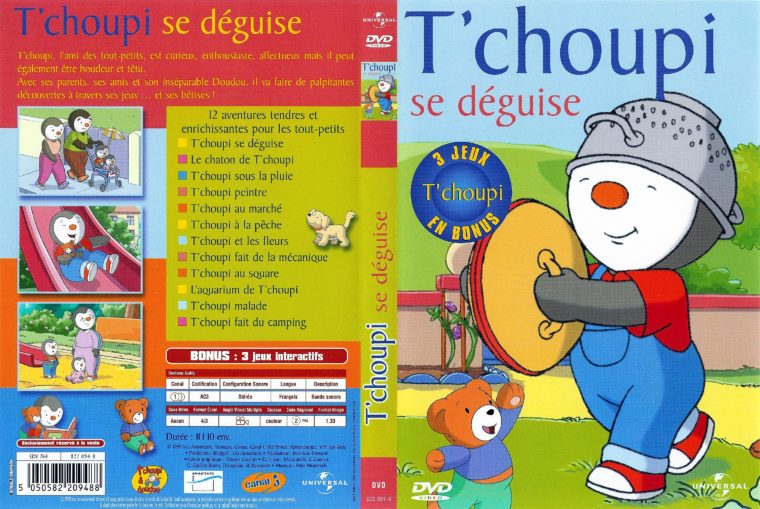 Jaquette Dvd De T'choupi Se Déguise – Cinéma Passion intérieur Tchoupi Au Marché