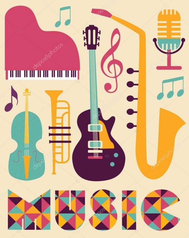 Jeu De Musique — Image Vectorielle Miobuono12 © #68134919 destiné Jeu D Instruments