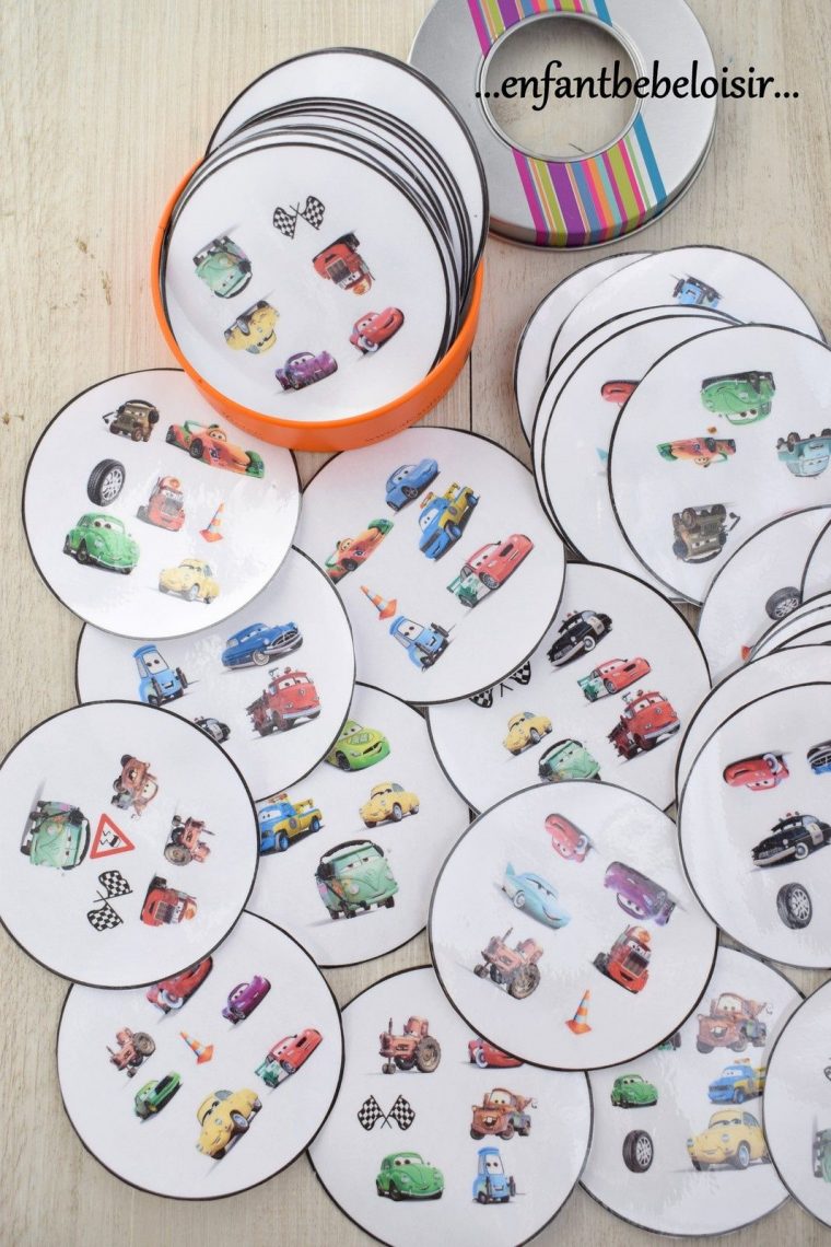 Jeu Dobble Cars Pixar À Imprimer – Gratuit (Avec Images encequiconcerne Jeux Enfant 3 Ans Gratuit