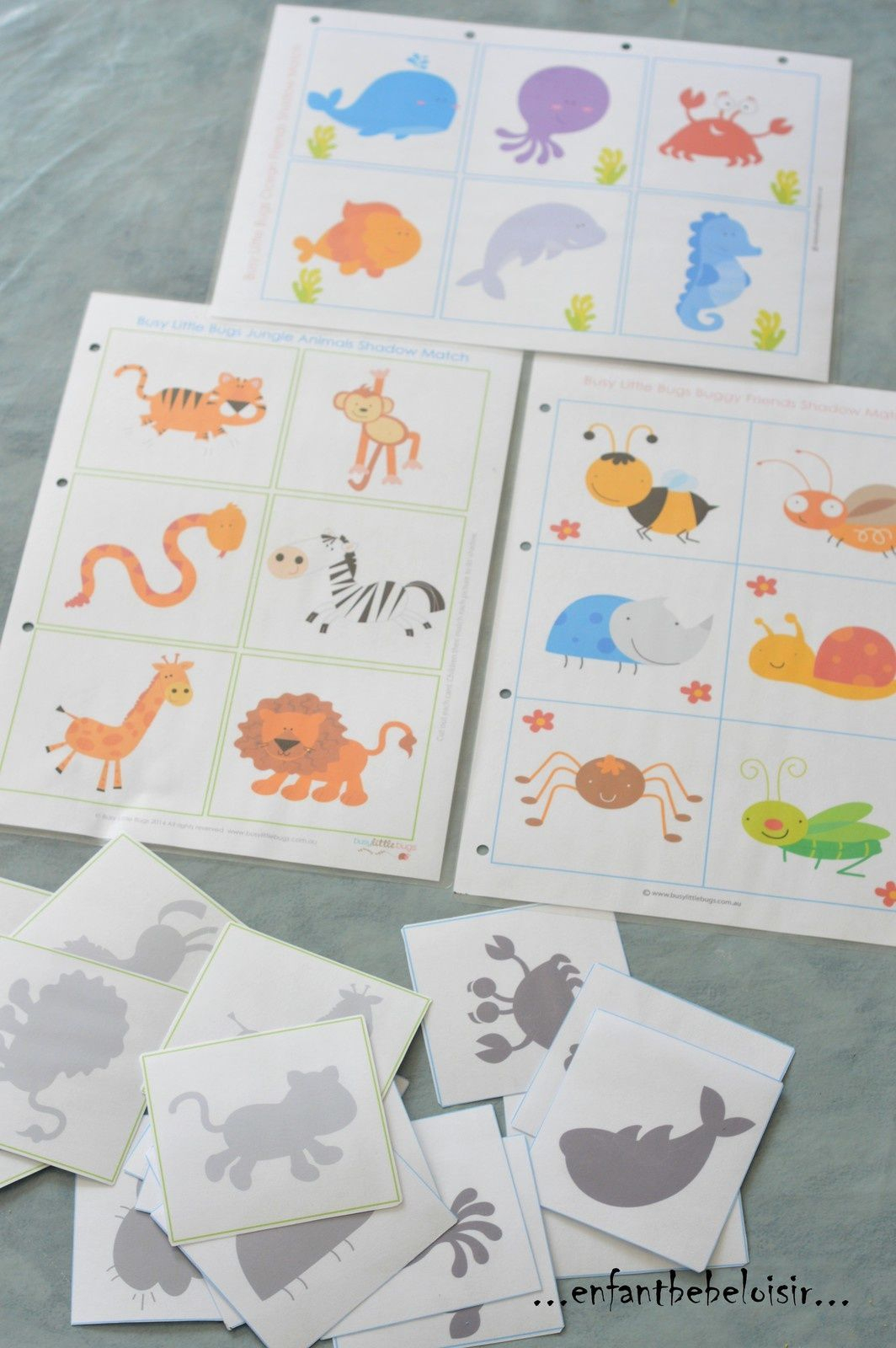 Jeu D'ombres À Imprimer Et Plastifier (Avec Images) | Jeux pour Jeux Enfant Maternelle