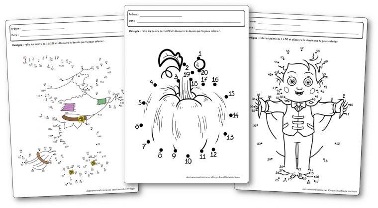 Jeux De Points À Relier Pour Halloween – Points À Relier dedans Halloween Ce2