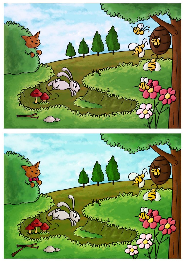 Jeux Des 7 Différences Le Printemps (Avec Images) | Jeux Des avec Jeux Des Differences Gratuit