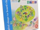 Jeux Éducatif Horloge Cadran Puzzle En Bois Figure Géométrique Et Chiffres  Pour Enfant +3 Ans dedans Jeux Educatif 3 Ans