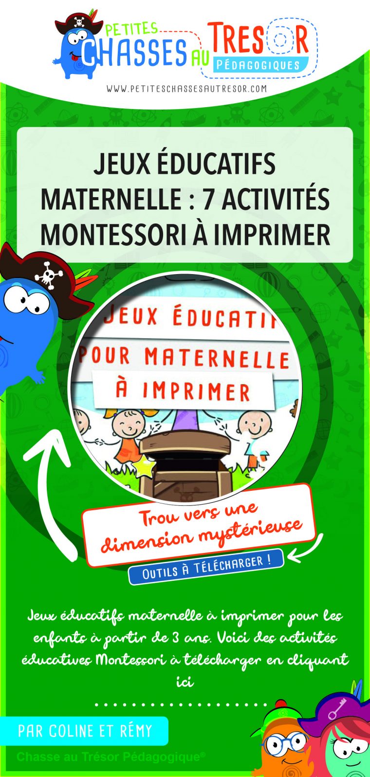 Jeux Éducatifs Maternelle 7 Activités Montessori À Imprimer destiné Jeux Educatif 3 Ans