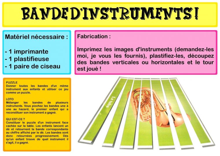 Jeux Instruments De Musique – Éditions Mélopie avec Jeu D Instruments
