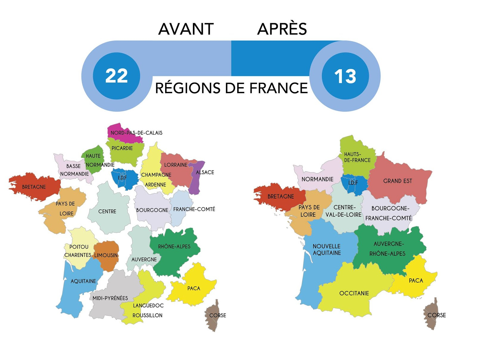 Journal En Fle: Les Nouvelles Régions Françaises à Carte De France Nouvelles Régions