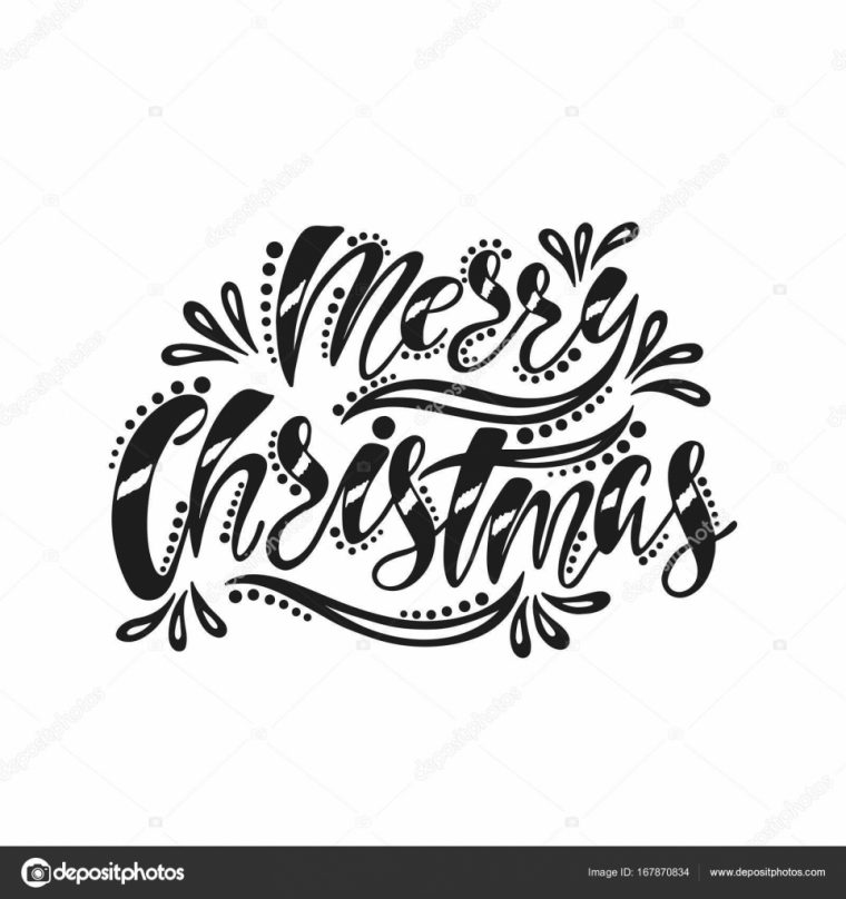Joyeux Noël. Inscription De L'écriture Manuscrite — Image avec Police Ecriture Noel