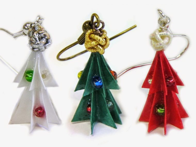 Kami-Art : Création En Papier Japonais Et Mizuhiki: Boucles tout Origami Sapin De Noel