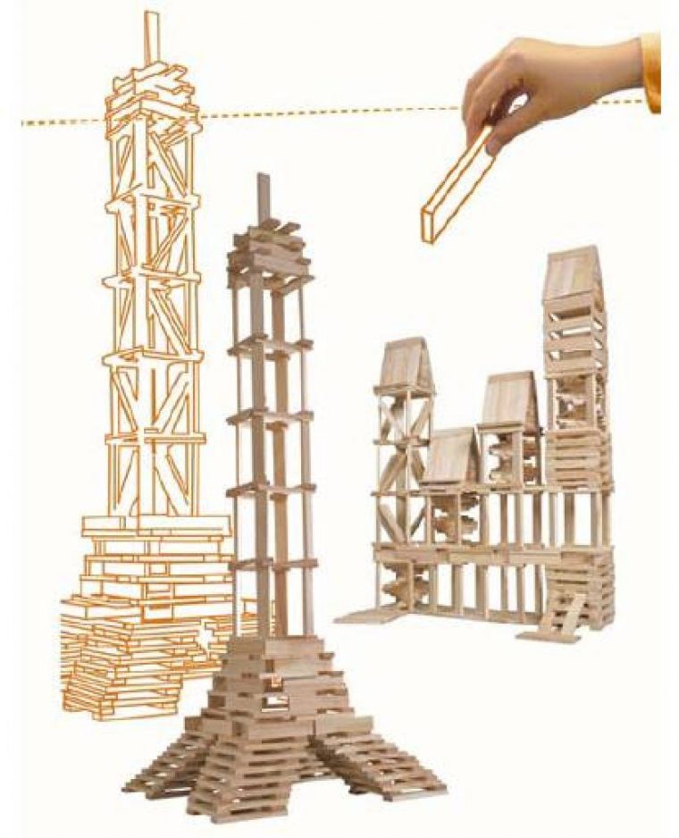 Kapla Wooden Blocks – Kinderspell ® à Construction Facile Kapla