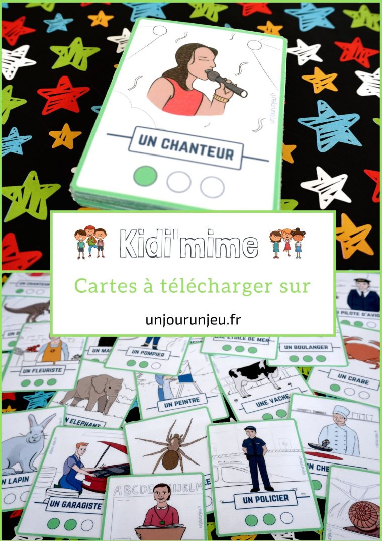 Kidi'mime : Un Jeu De Mimes Et D'action À Imprimer pour Jeux Facile Pour Petit Gratuit