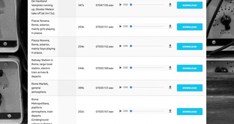 La Bbc Ouvre Une Base De Données Gratuite De 16 000 Effets pour Effet Sonore Gratuit