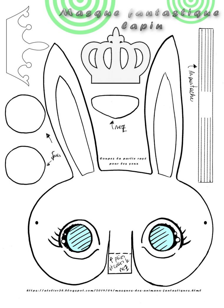 La Boite À Idées De L' Atelier 3B* * *: Masques Des Animaux concernant Masque Canard À Imprimer