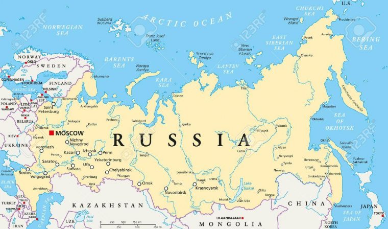 La Capitale De La Russie La Carte – Russie Capital De La à Carte Europe Capitale