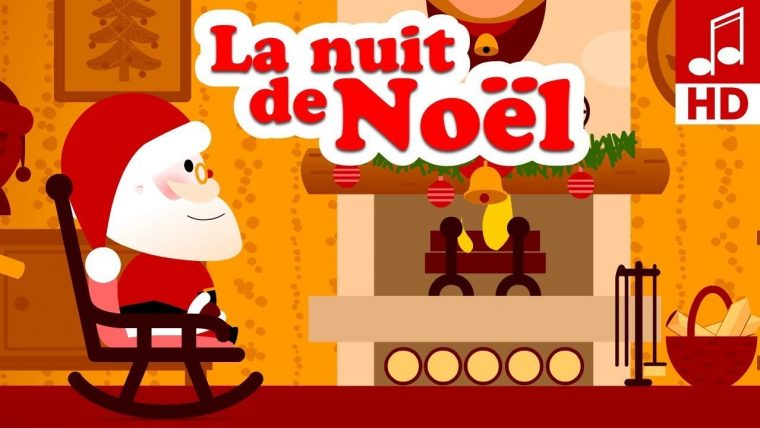 La Douce Nuit De Noel Chanson De Noël En Français & Comptine pour Chanson Dans Son Manteau Rouge Et Blanc