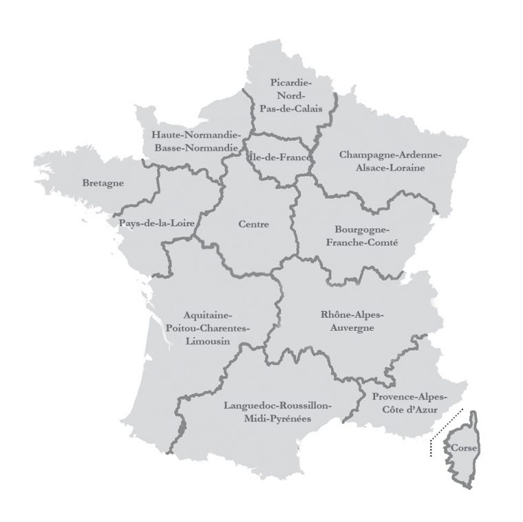 La Nouvelle Carte Des Régions Adoptée Par L'assemblée concernant Nouvelle Carte Des Régions De France