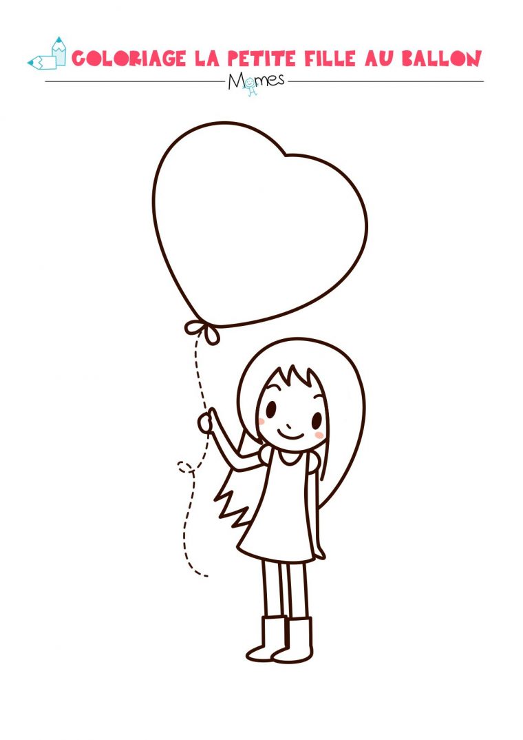 La Petite Fille Au Grand Coeur | Coloriage St Valentin tout Dessin Pour La Saint Valentin