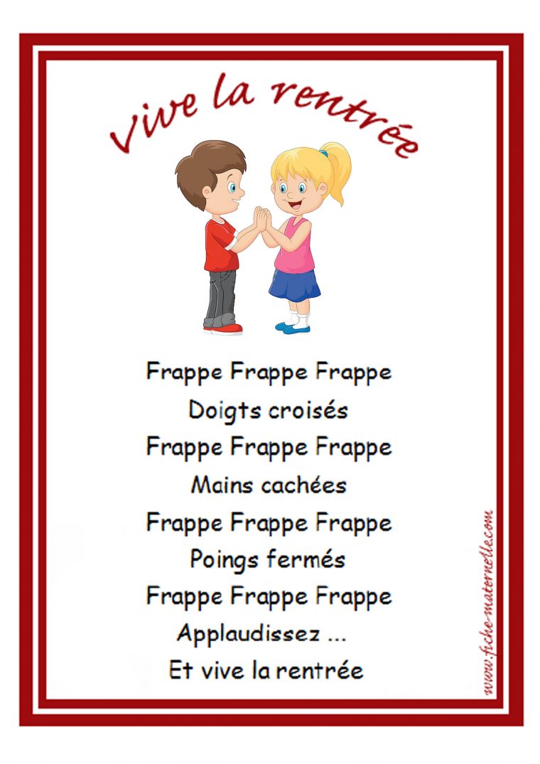 La Rentrée Des Classes En Maternelle Ms Et Gs avec Rentrée En Grande Section