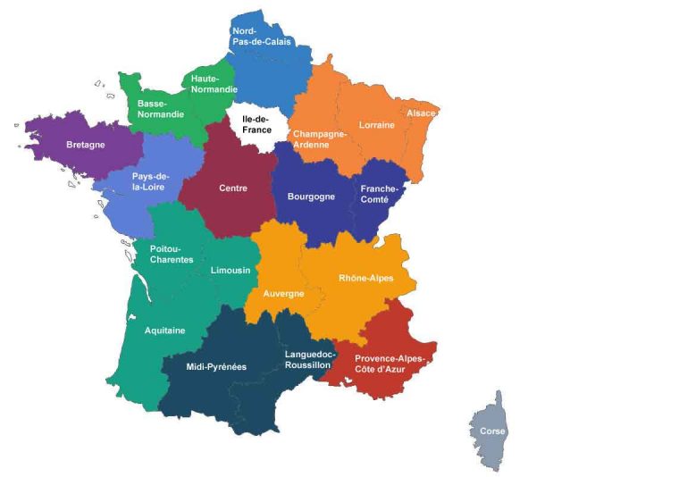 L'assemblée Donne Son Feu Vert À La France À 13 Régions tout Carte De France Nouvelles Régions