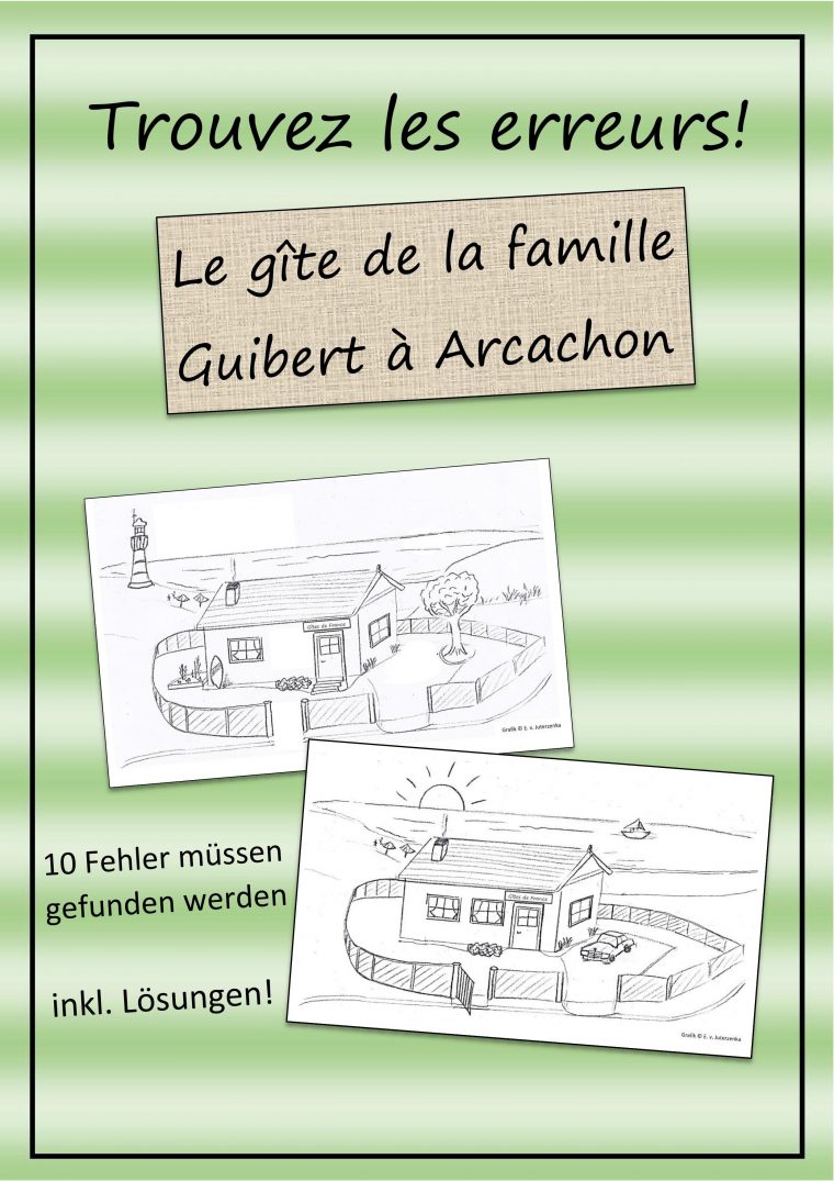 Le Gîte De La Famille Guibert À Arcachon – Trouve Les dedans Les 5 Differences