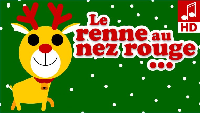 Le Petit Renne Au Nez Rouge Chansons Et Comptines De Noël Pour Bébé Et  Maternelles avec Chanson Dans Son Manteau Rouge Et Blanc