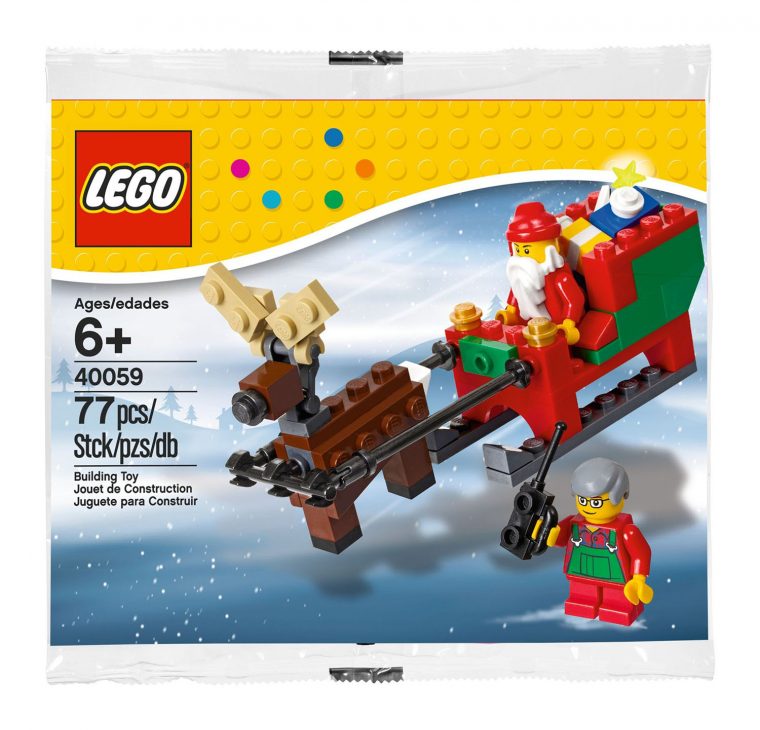 Lego Saisonnier 40059 Pas Cher, Le Traîneau Du Père Noël intérieur Image De Traineau Du Pere Noel