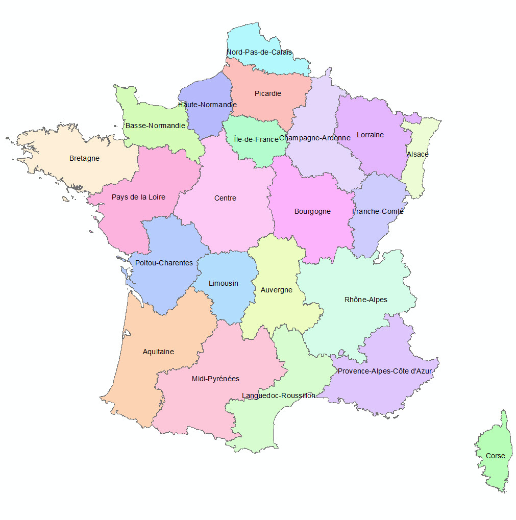 Les 13 Nouvelles Régions Françaises - Paloo Blog serapportantà Carte Anciennes Provinces Françaises
