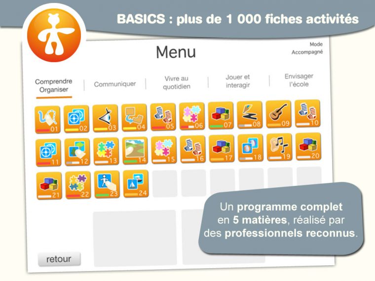 Les Applications Pour Tablettes – Autisme Formations En intérieur Jeux Educatif 3 Ans En Ligne