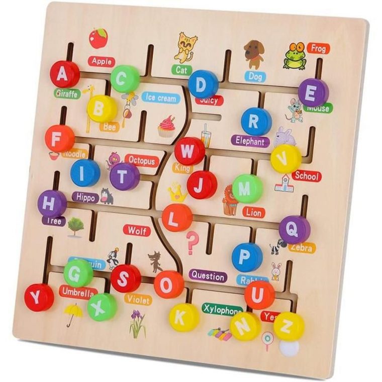 Les Enfants Puzzle Alphabet 6 Lettres Jeux D'association Puzzle Jouets  D'apprentissage Compétences Motrices Éducatives Précoces avec Jeux De Lettres Enfants