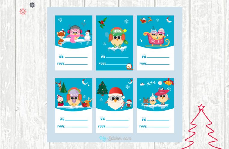 Les Étiquettes De Noël À Imprimer ⋆ Blog My Sticker serapportantà Etiquette Noel A Imprimer
