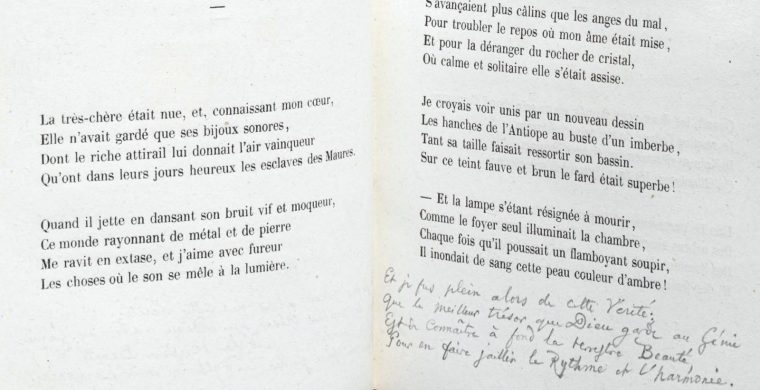 Les Fleurs Du Mal : Une Strophe Inédite De Baudelaire Découverte pour Poeme Les Fleurs