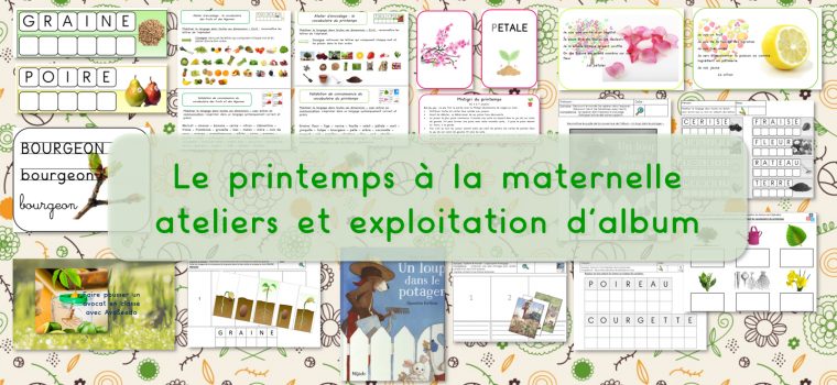 Les Jeux De Jean Noël : Le Printemps À La Maternelle tout Album Printemps Gs