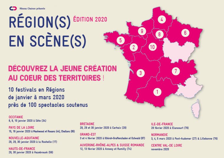 Les Régions En Scènes 2020 Du Chainon – Le Chainon Manquant destiné Nouvelle Region France