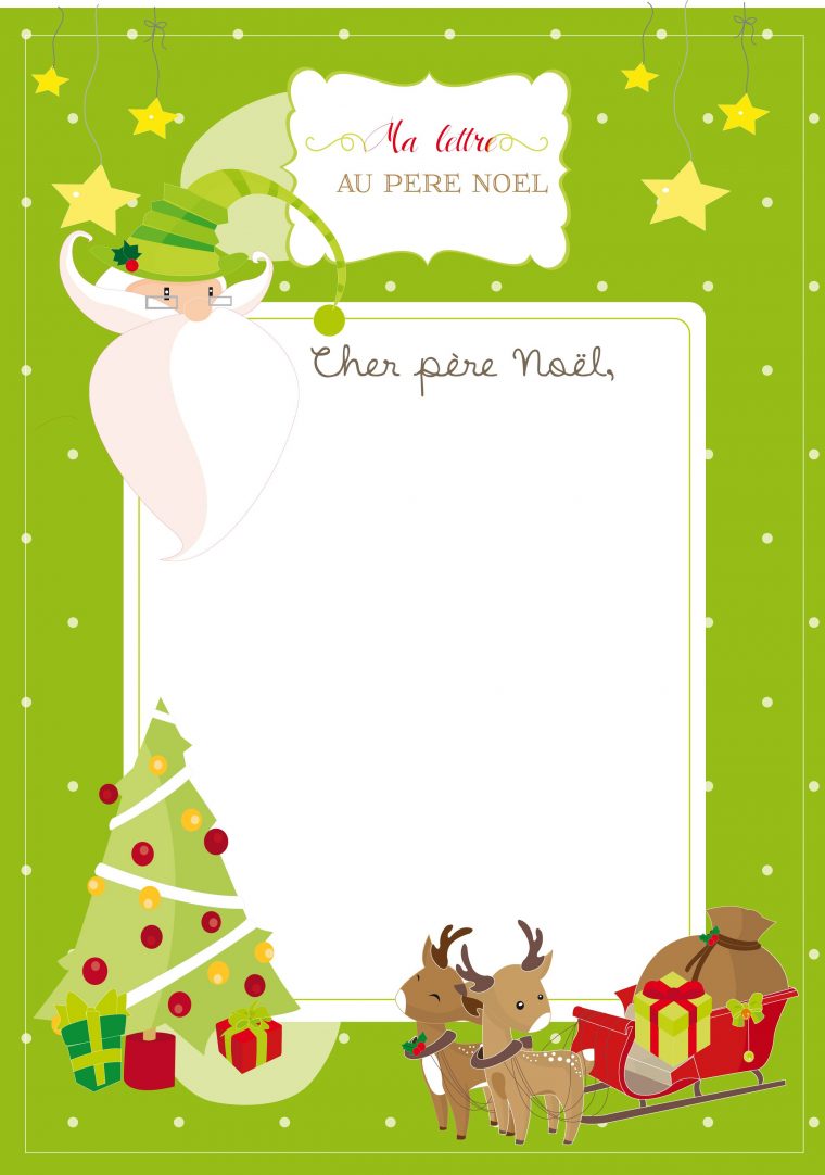 Lettre Au Père Noël – Casse-Graine | Lettre Pere Noel, Pere destiné Liste Pere Noel Imprimer